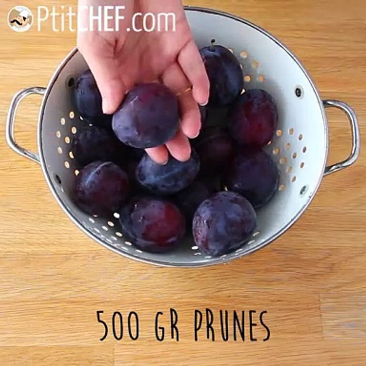 Hausgemachte pflaumenkonfitüre