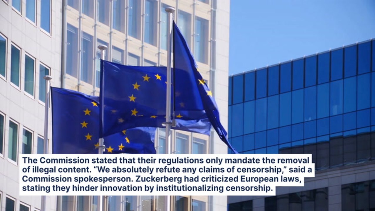 Mark Zuckerberg Accuses EU Of Censorship, Spokesperson Pushes Back On Meta's Allegations: 'We Absolutely Refute Any Claims'