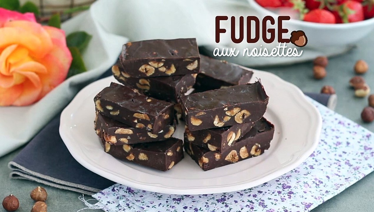 Haselnuss-fudge - schokoladen-haselnuss-quadrate