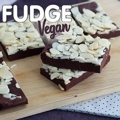 Veganer erdnussfudge