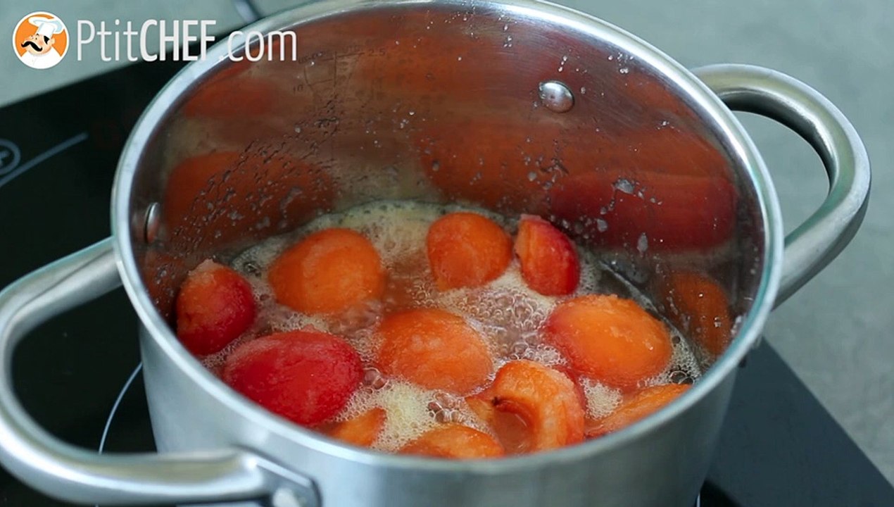 Hausgemachte aprikosenkonfitüre