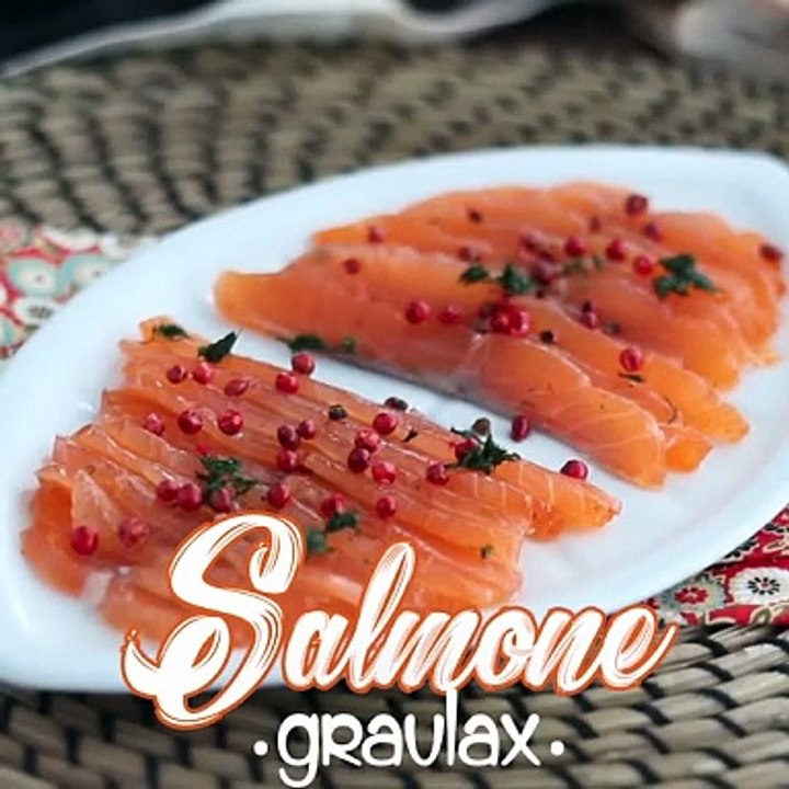 Gravlax, der marinierte lachs nach schwedischer art
