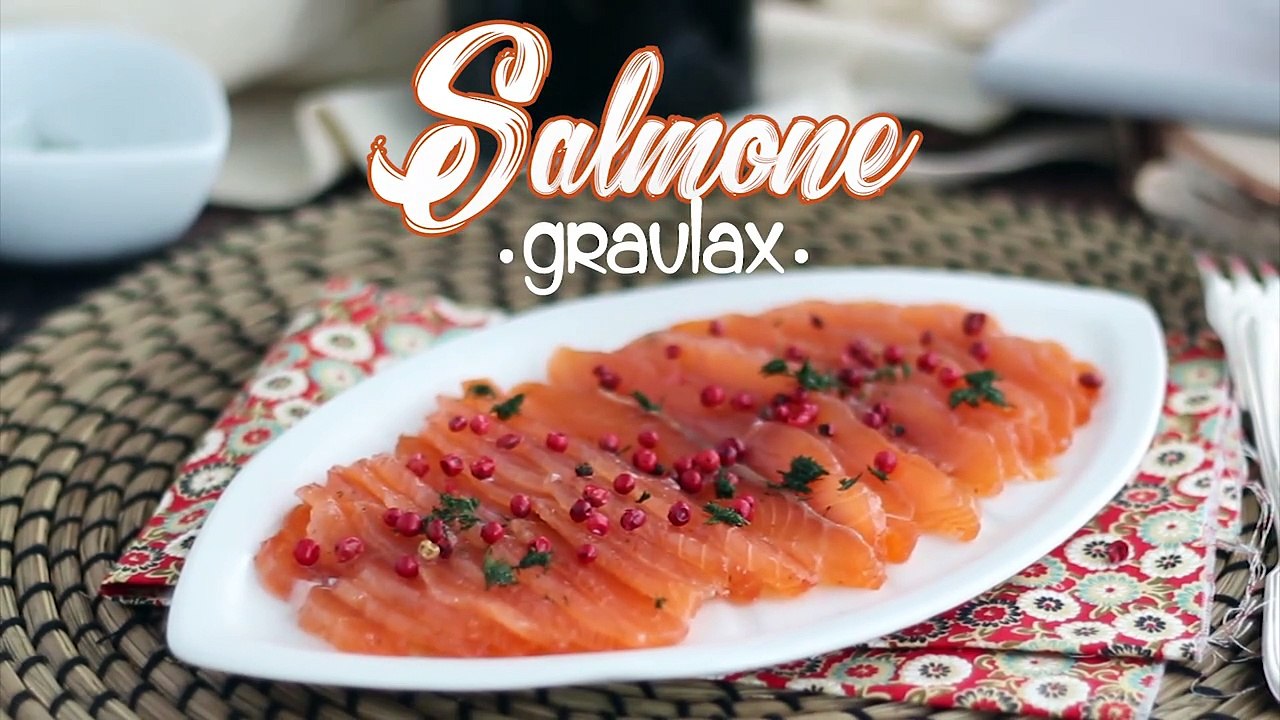 Gravlax, der marinierte lachs nach schwedischer art