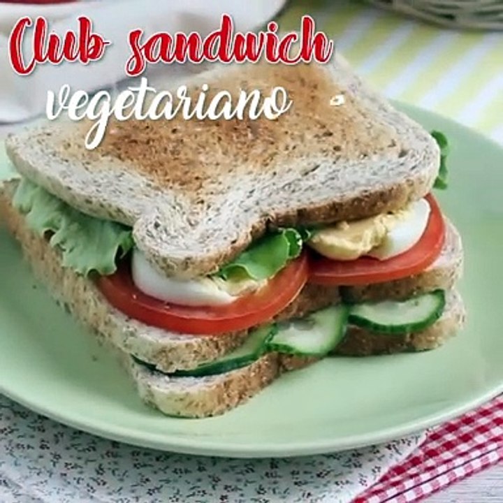 Vegetarischer sandwich-club