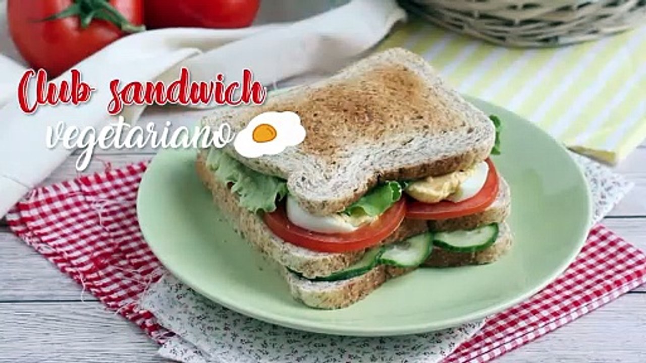Vegetarischer sandwich-club