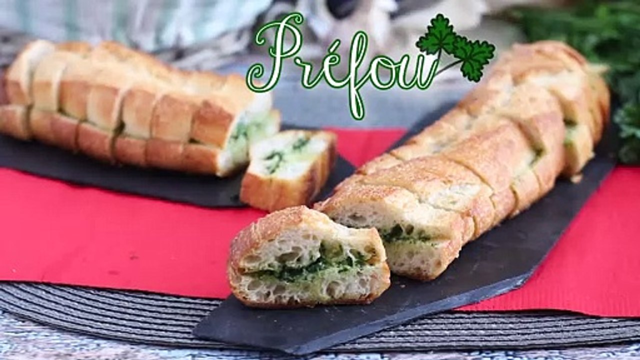 Prefou mit knoblauch und petersilie