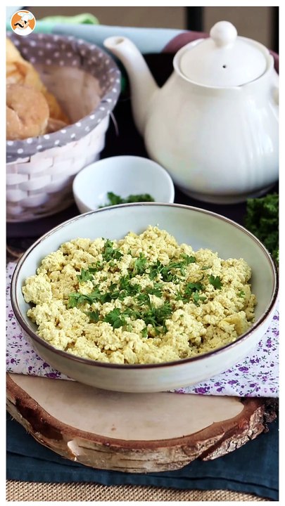 Rührei-tofu als ersatz für rühreier!