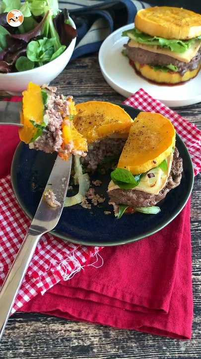 Butternut-burger (garantiert ohne brot!)