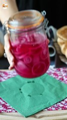 Rote zwiebelpickles, perfekt zum aufpeppen ihrer gerichte!