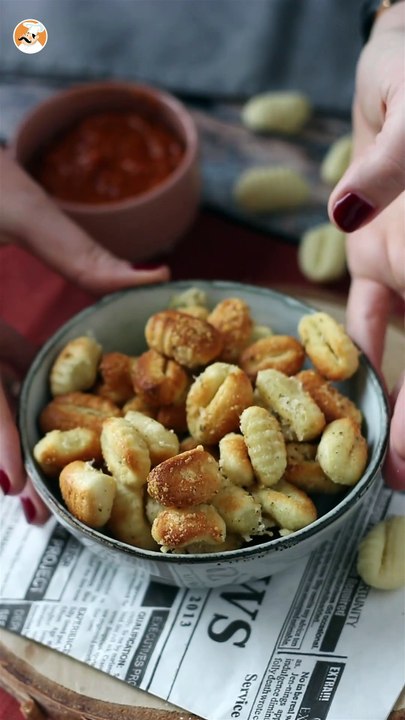Knusprige parmesan-gnocchi im air fryer