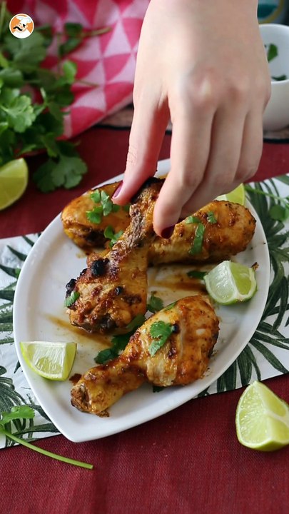 Hühnerkeulen auf mexikanische art mit einer köstlichen marinade