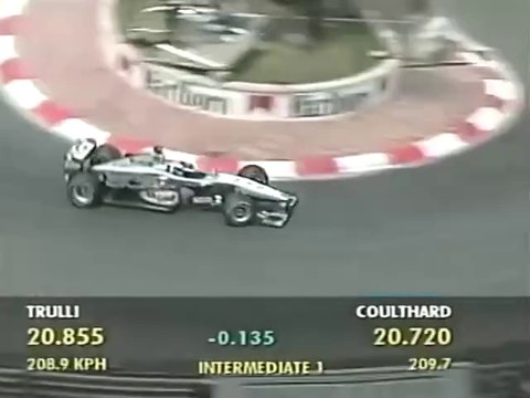 F1 – David Coulthard (McLaren Mercedes V10) laps in qualifying – Monaco 2000