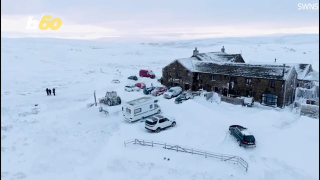 Drinkers Rescued After Severe Snow Traps Them In Pub