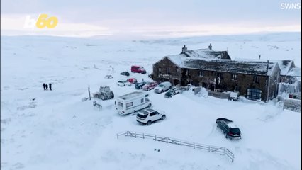 Drinkers Rescued After Severe Snow Traps Them In Pub