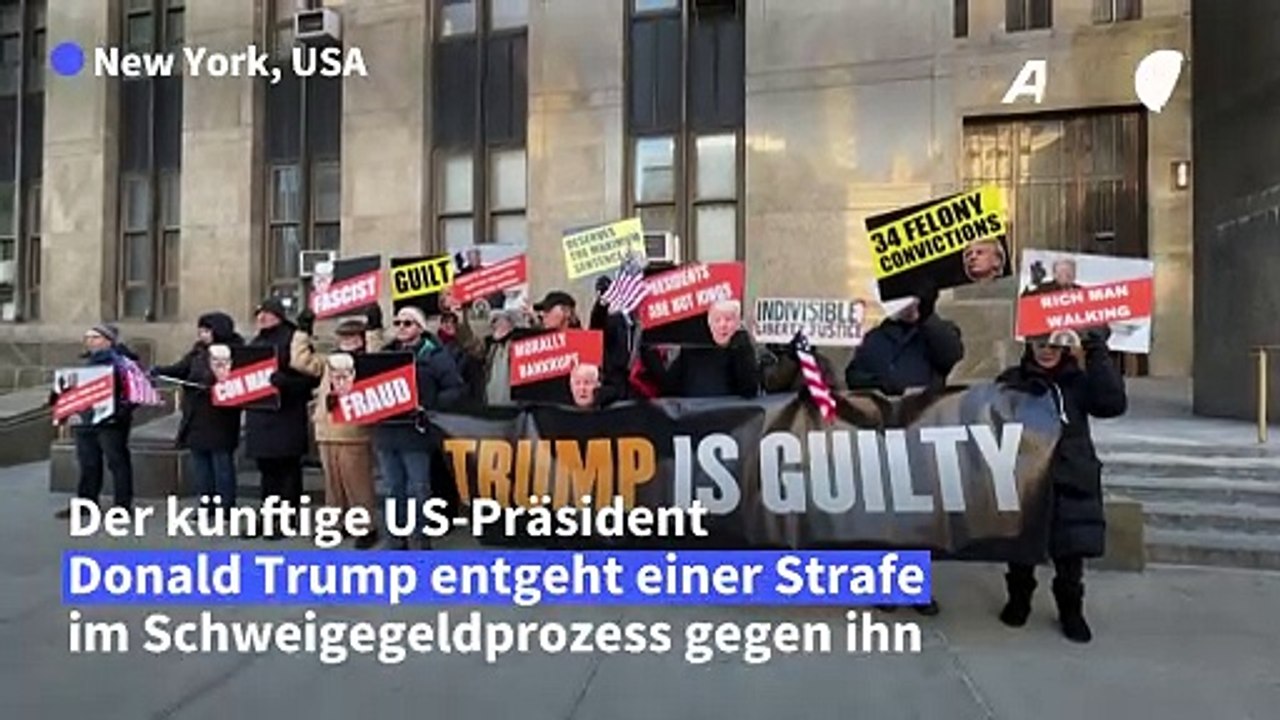 Trump geht im schweigegeldprozess straffrei aus