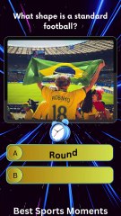 What shape is a standard football