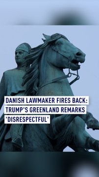 Danish lawmaker fires back: Trump's Greenland remarks 'disrespectful'
