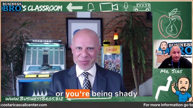 Ethical Telemarketing and First Impressions.Business Bros Classroom podcast guest Richard Blank Costa Ricas Call center