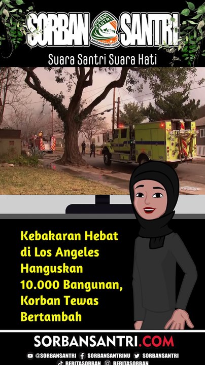 Kebakaran Hebat di Los Angeles Hanguskan 10.000 Bangunan, Korban Tewas Bertambah