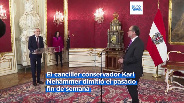 Schallenberg jura su cargo como canciller interino de Austria tras la dimisión de Nehammer