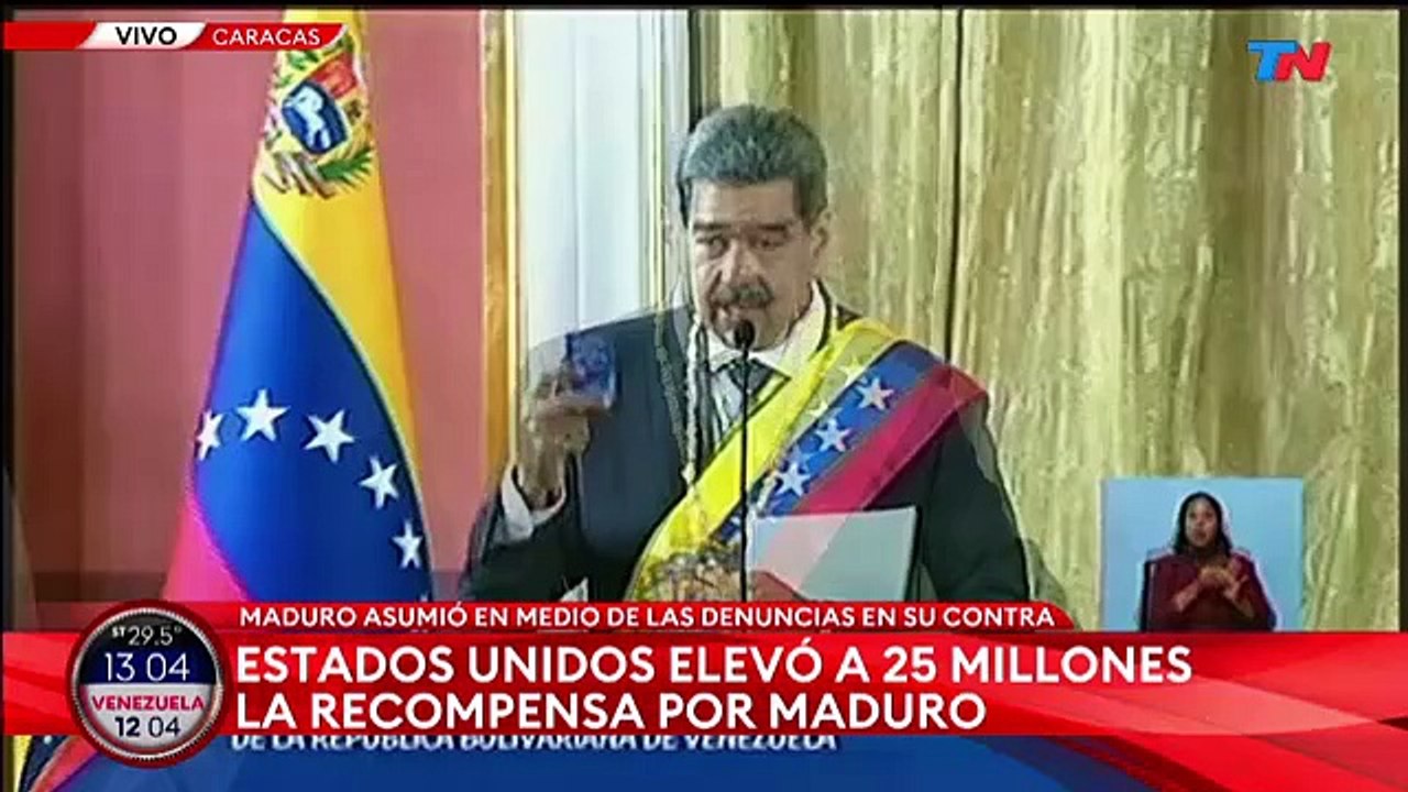 Maduro lanza duros ataques contra Javier Milei durante su investidura presidencial