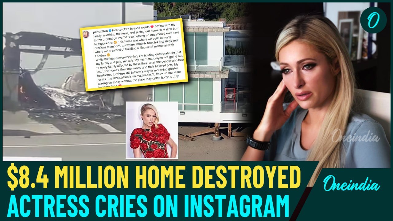 Crying Paris Hilton Returns to Wrecked Malibu Beach House – $8.4 Million Reduced to Ashes in LA Fire
