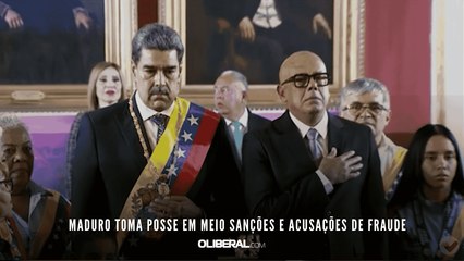 Maduro toma posse em meio sanções e acusações de fraude