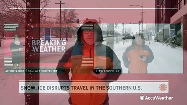 Dangerous road conditions and power outages in Arkansas