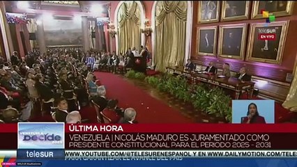 Maduro se burla de Edmundo durante su juramentación; dice lo esta esperando