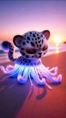 AI Cheetah and jelly fish transformation