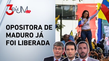 Ghani, Zagarino e Piperno analisam repercussão mundial da prisão de María Corina na Venezuela