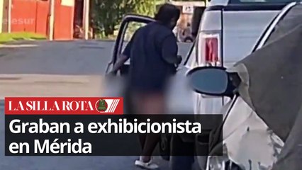 Sujeto descendió de***do de un vehículo para de esta manera exhibir sus partes íntimas