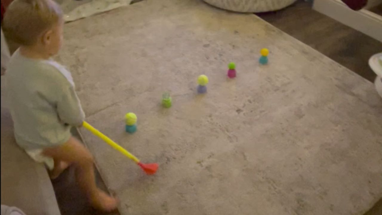 Little boy’s golf practice proves he’s ready for golf stardom ahead