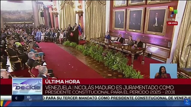 Bonny Cepeda y Miguel Mejía presentes en toma de posesión de Nicolás Maduro