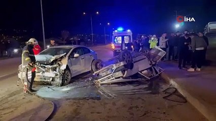 Tokat'ta feci kaza: Tofaş hurdaya döndü!