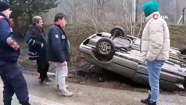 Bu araçtan burnu bile kanamadan çıktı!