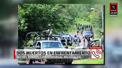 Dos muertos deja enfrentamiento armado entre soldados y civiles en Michoacán