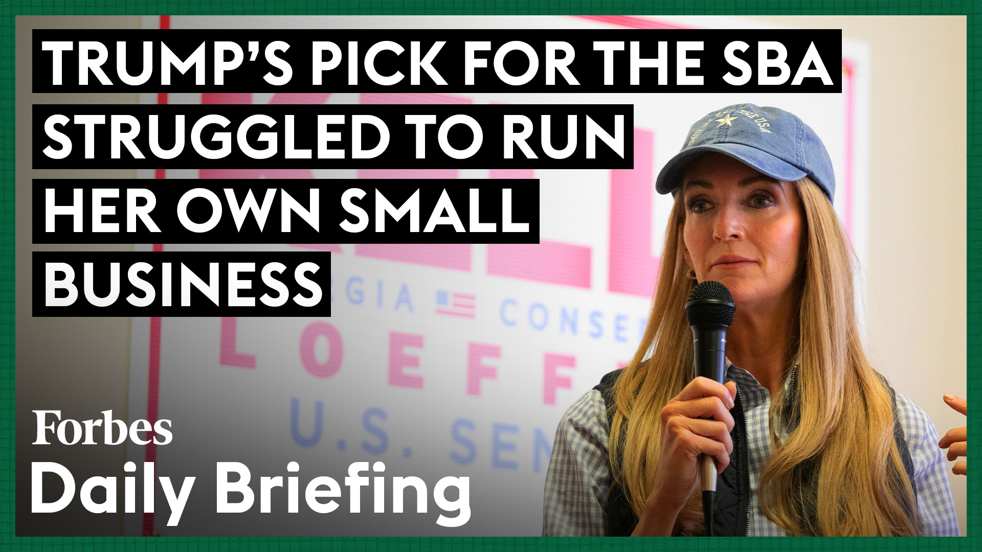 Kelly Loeffler, Trump’s SBA Pick, Faced Challenges Managing Her Own Small Business