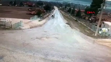 Kameraya yansıyan feci kaza!