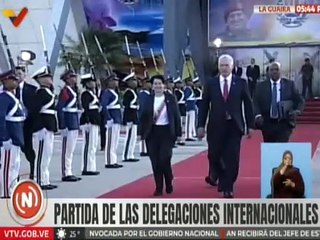 Presidente de Cuba vuelve a su patria tras participar en la juramentación del pdte. Nicolás Maduro