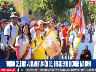 Aragua | Ciudadanos celebran con alegría la juramentación del Pdte. Nicolás Maduro