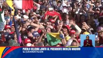 Presidente Nicolás Maduro celebra su juramentación con amor y alegría junto al pueblo venezolano