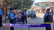 Encuentran a una persona muerta en una cuartería en Siguatepeque