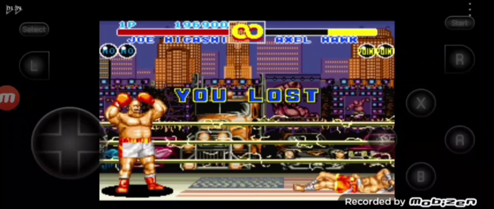 Fatal Fury 2 Joe Higashi vs Axel Hawk Joe Higashi é derrotado por Axel Hawk
