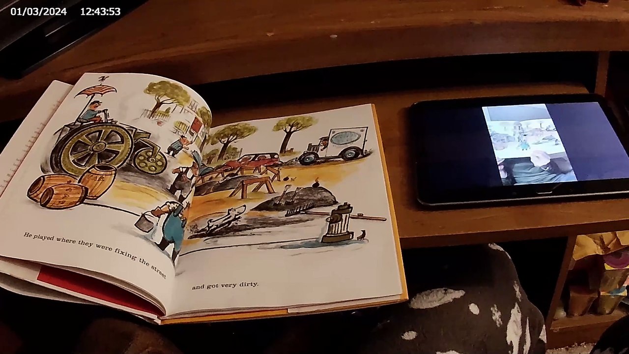 1-7-22 James Patrick Stuart "Harry the Dirty Dog" Book Reading By Gene Zion Story Time