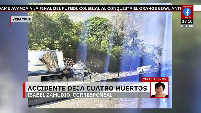Accidente múltiple deja a 4 personas sin vida en la autopista Xalapa-Perote