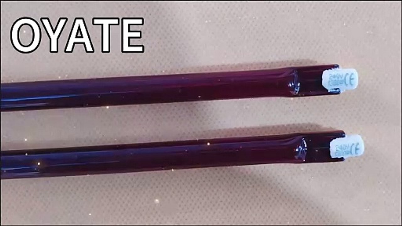 Ruby halogen infrared lamps 1300w 254mm quartz ir heating lamps 348mm 1400w outdoor heater lamp