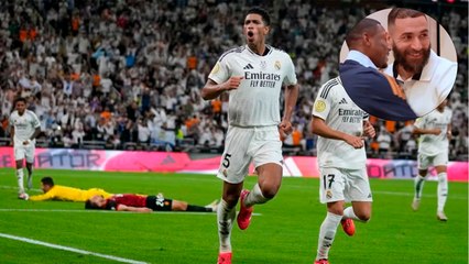 Karim Benzema se reúne con el Real Madrid antes de la final de la Supercopa contra Barcelona en Yeda