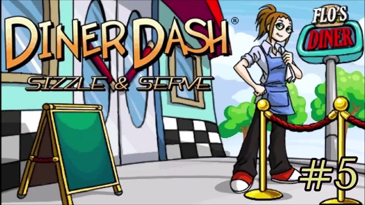 Diner Dash: Sizzle & Serve - Diner #1 (Part 5 [Level 9 & 10])