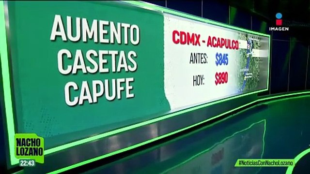 Capufe aumenta el costo de las casetas en México